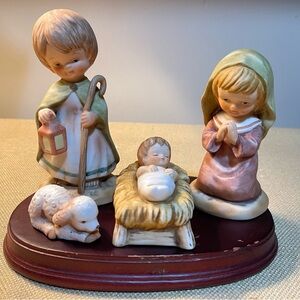 Enesco Little Bible Friends By Lucas 4 Pc Nativity Set Figurines